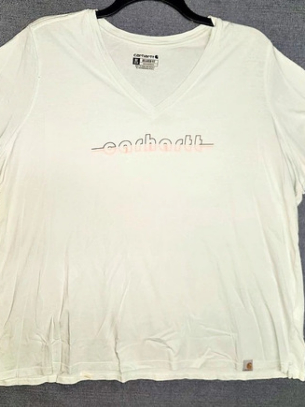 Carhartt Women's TENCEL Fiber Series Relaxed Fit Short-Sleeve Graphic V-Neck